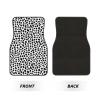 Universal Fit Set of 4 Car Floor Mats, Heavy Duty All Weather Non-Slip Backing for Truck, SUV and Sedan, Dark Gray Black Leopard Cheetah Print Cars Mat Set view 2