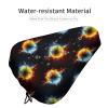 Water and Dust Resistant Bicycle Saddle Cover for Travel and City Bikes Ice Water Fire Flame Softball Baseball, Protective Cushion with Adjustable Drawstring view 4