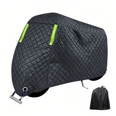 Hail Motorcycle Cover for Suzuki Boulevard Intruder C800 2009-2016 Thickened Heavy-Duty Motorbike Snow Covers with Reflective Strips All-Weather Outdoor Garage Sun rain dust