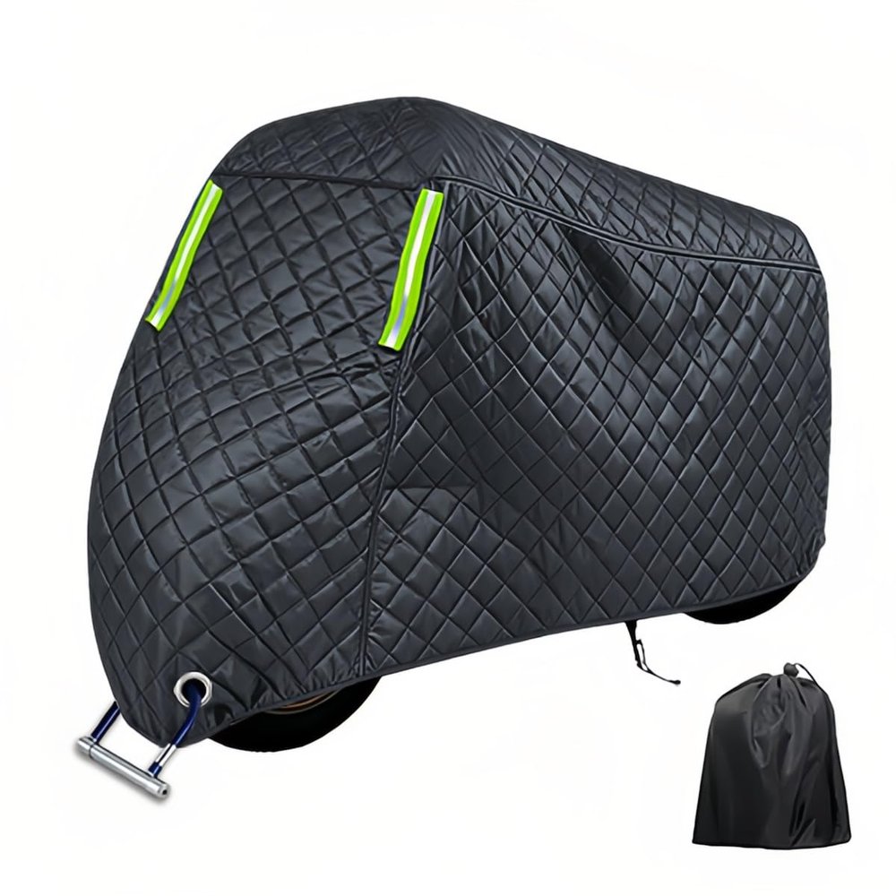 Hail Motorcycle Cover for Suzuki Boulevard Intruder C800 2009-2016 Thickened Heavy-Duty Motorbike Snow Covers with Reflective Strips All-Weather Outdoor Garage Sun rain dust