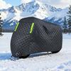 Hail Motorcycle Cover for Suzuki Boulevard Intruder C800 2009-2016 Thickened Heavy-Duty Motorbike Snow Covers with Reflective Strips All-Weather Outdoor Garage Sun rain dust view 2