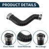 Motoforti Radiator Hose Heater Hose for BMW 1 Series (F20) 2011-2019 No.11618573762 Rubber Intercooler Pipe Black 1 Pc view 4