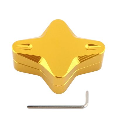 Rbanna1 1 Pc YMH-FSJ-194-J Kickstand Auxiliary Plate Foot Side Stand Aluminum Gold For YAMAHA NMAX155 NMAX125 2018-2025