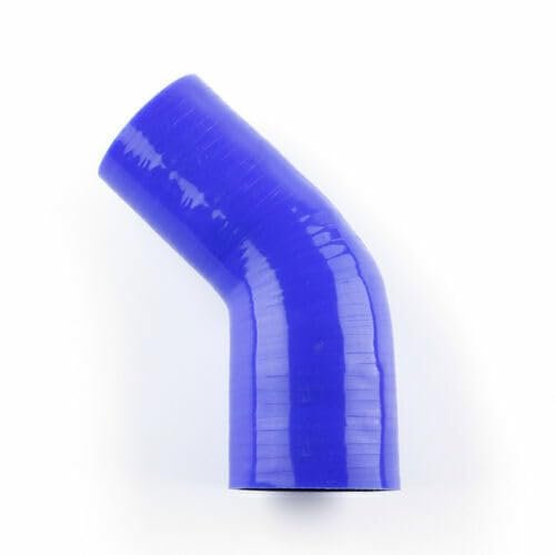 ASYXPCRH 90 Degree ID 1.42-1.50(36mm-38mm) Silicone Reducer Coupler Hose 4-Ply Unilateral Leg Length 4 Reinforced Turbo,Intercooler,Intake Piping Coupler Hose Blue (1.42-1.50(36mm-38mm))