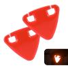 Bawkars 2 PCS Reflective Yield Symbols, High-Visibility Bike Triangle Sign, Night Riding Warning Signs, Safety Reflective Stickers for Bicycles, Mountain Bikes (Red) view 1