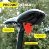Bawkars 2 PCS Reflective Yield Symbols, High-Visibility Bike Triangle Sign, Night Riding Warning Signs, Safety Reflective Stickers for Bicycles, Mountain Bikes (Red) view 3