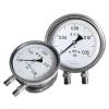 1pcs Stainless Steel Differential Pressure Gauge High Precision Shock Proof Radial Thread high Static Pressure Double Diaphragm(100mm Dia,0-0.1Mpa) view 2
