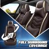 ADERN Car Seat Covers for Audi A6 2000-2025, Premium Nappa Leather Car Seat Cover, Stylish Sport Seat Covers Automobile Seat Cover Sets.(Luxury 5 Seats/Coffee Color) view 3