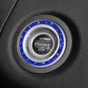 Surosha Car Engine Start Stop Decoration Ring, Car Engine Start Button Cover, Rhinestone Crystal Vehicle Push Button Sticker, Auto Key lgnition & Knob Bling Ring for Women Girls (Bright Blue, 1PCS) view 1
