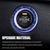 Surosha Car Engine Start Stop Decoration Ring, Car Engine Start Button Cover, Rhinestone Crystal Vehicle Push Button Sticker, Auto Key lgnition & Knob Bling Ring for Women Girls (Bright Blue, 1PCS) view 3