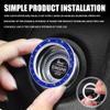 Surosha Car Engine Start Stop Decoration Ring, Car Engine Start Button Cover, Rhinestone Crystal Vehicle Push Button Sticker, Auto Key lgnition & Knob Bling Ring for Women Girls (Bright Blue, 1PCS) view 4