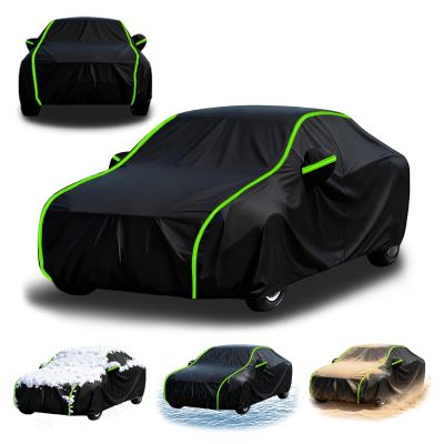 Winter Full Car Cover for Peugeot 508 2010-2025 SW/SW PSE, All Weather Waterproof Custom Automobile Tarpaulin Outdoor Car Rain Snow Proof Covers, Black