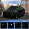 Winter Full Car Cover for Peugeot 508 2010-2025 SW/SW PSE, All Weather Waterproof Custom Automobile Tarpaulin Outdoor Car Rain Snow Proof Covers, Black view 2