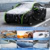 Winter Full Car Cover for Peugeot 508 2010-2025 SW/SW PSE, All Weather Waterproof Custom Automobile Tarpaulin Outdoor Car Rain Snow Proof Covers, Black view 4
