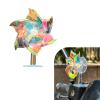 Qurbuns LED Wind Powered Windmill, Self-Adhesive LED Wind Luminous Light, Cute Plastic Windmill Decoration Warning Light, Universal for Car Motorcycle Bicycle view 1