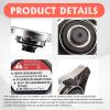 GutGiel 1PC Radiator Cap for Honda, Radiator Cap Replacement 19045-PAA-A01 Stainless Steel Coolant Radiators Cover Auto Part for Honda Civic, Accord, CRV, Element, Fit, Odyssey, Pilot view 3