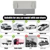 Car Sun Visor Extender Adjustable Car Visor Extender Sun Blocker with Zipper Pocket & Side Opening Design for Safe and Comfortable Driving(Grey) view 4