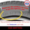 Black Tire Cover Nautical Compass Travel Black 28 to 29 in view 3