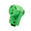SWPHRT 30Amp RV Plug, Heavy Duty 125V TT-30R Camper Female Plug Adapter with Grip Handle, Camper Electrical Power Connector Replacement, Universal for Caravan RV Trailer Motorhome Van (Green) view 1