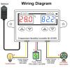 W1099 DC 12V 24V AC 110-220V Digital Temperature Humidity Controller Egg Incubator Thermostat Humidity Controller Regulator(DC 24V) view 4