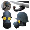 Funny Gas Mask Cover Cap - Hitch Protector for Trailer Coupling, Prevents Rust and Damage(Red Short Style) view 4