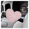 DEAELF Cute Heart Car Wiper Shift Handle Decoration, Soft Plush Automotive Dashboard Ornament, Creative Vehicle Interior Steering Wheel Decorative Accessories Present for Men Women (Pink) view 1