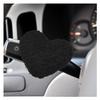 DEAELF Cute Heart Car Wiper Shift Handle Decoration, Soft Plush Automotive Dashboard Ornament, Creative Vehicle Interior Steering Wheel Decorative Accessories Present for Men Women (Black) view 1