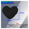 DEAELF Cute Heart Car Wiper Shift Handle Decoration, Soft Plush Automotive Dashboard Ornament, Creative Vehicle Interior Steering Wheel Decorative Accessories Present for Men Women (Black) view 2