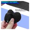 DEAELF Cute Heart Car Wiper Shift Handle Decoration, Soft Plush Automotive Dashboard Ornament, Creative Vehicle Interior Steering Wheel Decorative Accessories Present for Men Women (Black) view 4