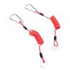 Haofy Breakaway Safety Cable 4FT Stainless Steel Coiled with Grounding Clamp/Holder 2PCS for RV Trailers, Boats, Utility Trailers, Secure Towing Connection, AllWeather Use, Easy Installation view 1
