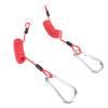 Haofy Breakaway Safety Cable 4FT Stainless Steel Coiled with Grounding Clamp/Holder 2PCS for RV Trailers, Boats, Utility Trailers, Secure Towing Connection, AllWeather Use, Easy Installation view 2