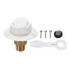 Hilitand RV City Water Inlet, Brass 3/4 NH Female to 1/2 NPT Male Connector with Check Valve, Water Fill Flange for RV Trailers and Marine Campers view 1