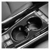 CFEIYIDE Compatible for Toyota Prius 2016 2017 2018 2019 2020 2021 2022 Soft Carbon Fiber Sticker LHD RHD Car Central Control Cup Holder Frame(Cup Holder Red) view 3