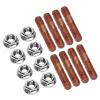 M8 1.25 Threaded Turbo Studs Kit, Exhaust Manifold Hardware Kit, High Pressure Metal Alloy Stud Bolt Nut Set, Direct Replacement for Turbocharger and Engine Manifold view 2