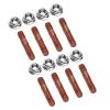 M8 1.25 Threaded Turbo Studs Kit, Exhaust Manifold Hardware Kit, High Pressure Metal Alloy Stud Bolt Nut Set, Direct Replacement for Turbocharger and Engine Manifold view 4