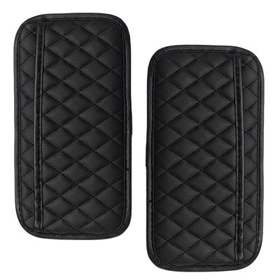 Deaelf 2PCS Car Side Pocket Organizer, Universal Waterproof PU Leather Auto Seat Gap Filler Storage Bag, Self-Adhesive Multifunctional Car Door Sunglasses Holder Pouch for Phone, Card (L)