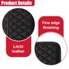 Deaelf 2PCS Car Side Pocket Organizer, Universal Waterproof PU Leather Auto Seat Gap Filler Storage Bag, Self-Adhesive Multifunctional Car Door Sunglasses Holder Pouch for Phone, Card (L) view 3
