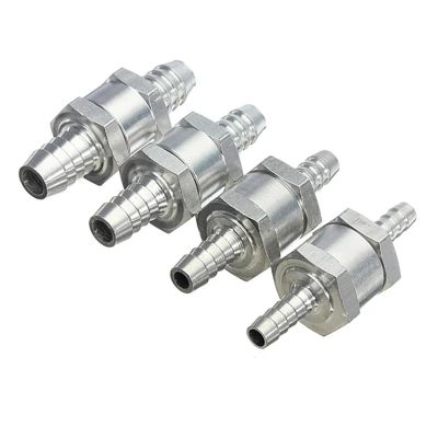 QASYKSLQ 1PC One Way 10mm Aluminium Alloy Fuel Non Check Valve One Way Fit Carburettor