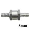 QASYKSLQ 1PC One Way 10mm Aluminium Alloy Fuel Non Check Valve One Way Fit Carburettor view 3