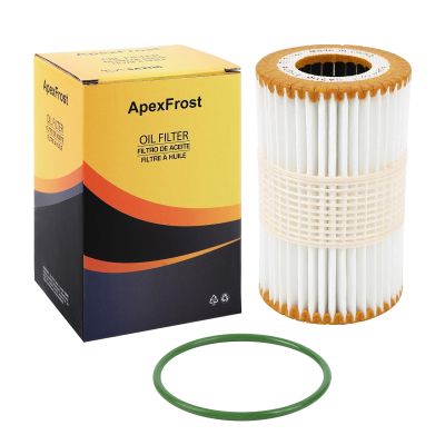 ApexFrost Premium Oil Filter, Compatible with Audi 2017-2019 Q7, 2016-2018 A6 Quattro, 2016 A6, 2016 A7, 2016-2018 A7 Quattro, 2015-2016 A8, 2016-2019 A8 Quattro