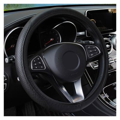 Car Steering Wheel Covers for F&ord for F150 for F250 for Focus3 for Focus2 for Kuga for Ka for Fiesta for Hatch for F-Series Steering Wheel Cover Wheel Steering Protector(Black)