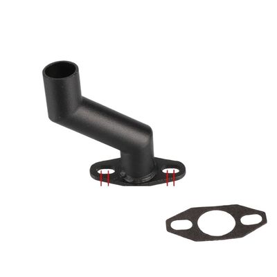 Bike 40mm Offset Long Intake Manifold W/Gasket For 49cc 60cc 66cc 80cc Motorized Bicycle Carburetor Parts(Black)