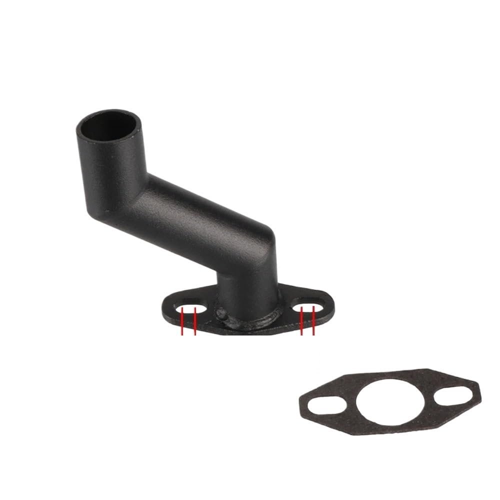 Bike 40mm Offset Long Intake Manifold W/Gasket For 49cc 60cc 66cc 80cc Motorized Bicycle Carburetor Parts(Black)