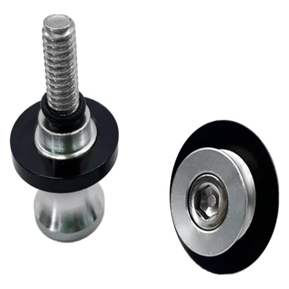 AHMMX 2pcs Motorcycle Swingarm Sliders Spools 6mm 8mm 10mm Swing Arm Stand Screw Compatible with Most Model .1126