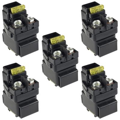Caltric Starter Solenoid Relay Compatible with Suzuki LT-Z400 LT-Z400F Quadsport Z400 2003-2008 Qty 5