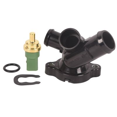 UoFar Coolant Hose Flange with Sensor for Volkswagen Jetta 2005-2014 Beetle 2006-2010, 2012-2014 Golf 2010-2014 Passat 2012-2014 Rabbit 2006-2009 Part Number 07K121133E 1470096 SK9026131