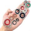 Automotive Rubber Gasket for Compressor Sealing, Essential for Air Conditioning, 9 for Sizes Available (60PCS) view 3