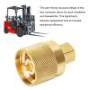 Forklift Tank Connector Female Quick Install Metal Adapter Fitting for Rego Coupler 7141F 7141M 20 Lb 33.5 Lb 43.5 Lb Tanks view 2