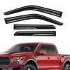 Rain Guards Fit for Ford F-150 SUPERCREW CAB 2015-2026 Black 4 PCS view 1