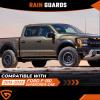 Rain Guards Fit for Ford F-150 SUPERCREW CAB 2015-2026 Black 4 PCS view 3
